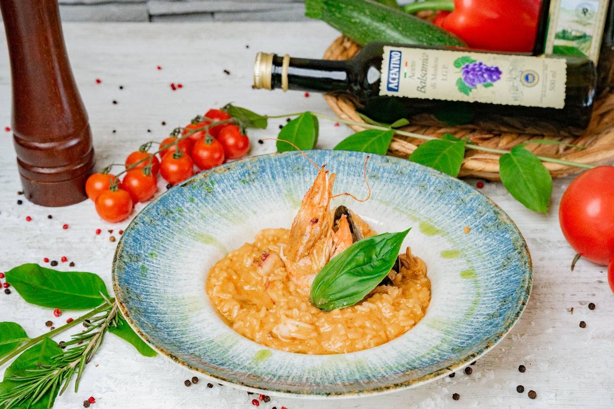 RISOTTO MEDITERRANEAN CU FRUCTE DE MARE